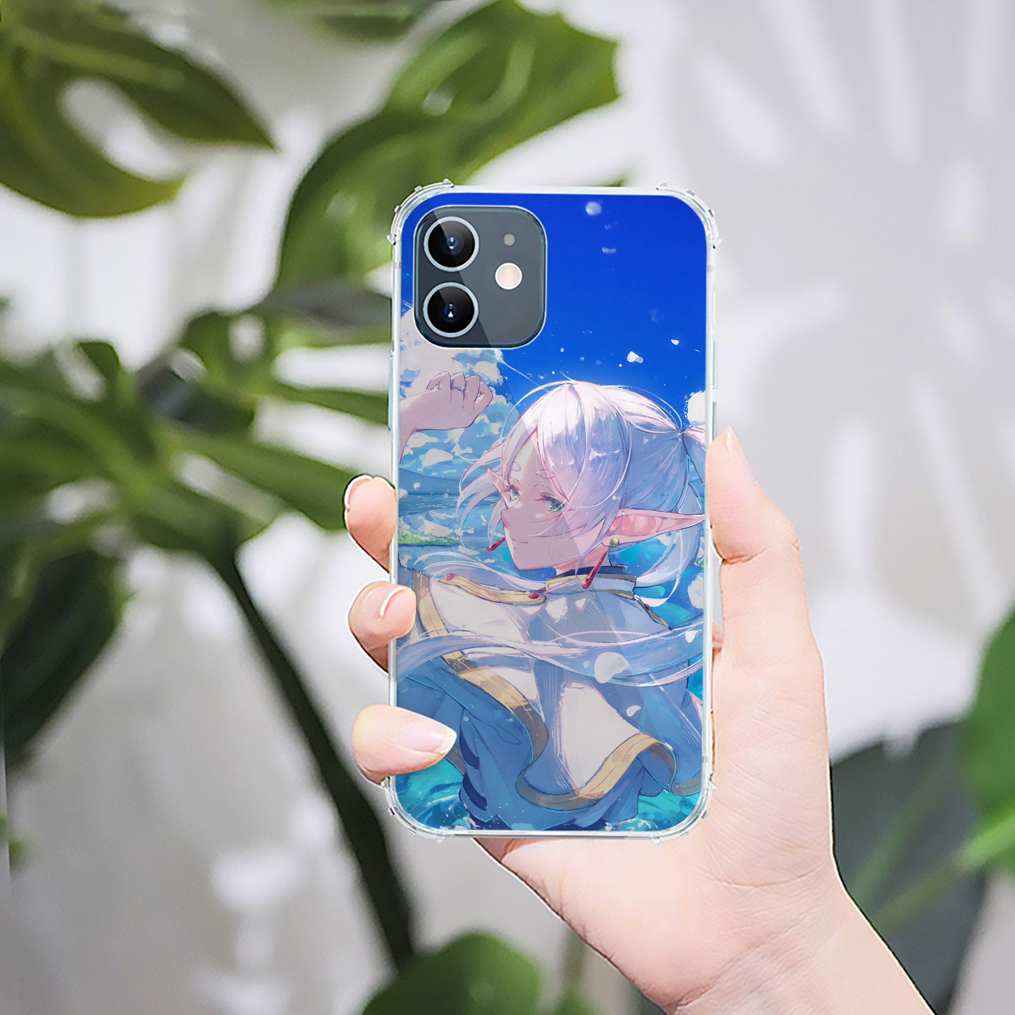 （画像用） 葬送のフリーレン Frieren 【iPhone 12シリーズ対応】透明スマホケース（クリアソフトケース）